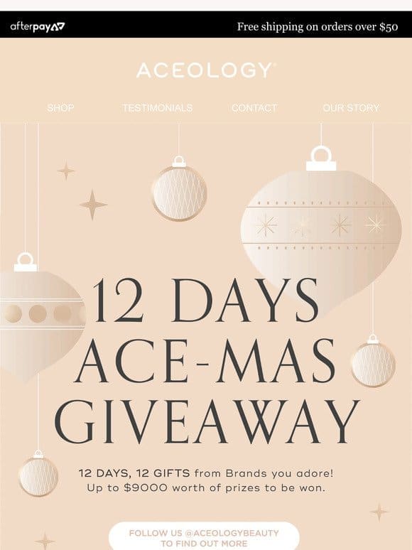 Day 10 Ace-Mas Biggest Giveaway!