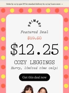 Deal Alert! $12.25 Cozy Leggings