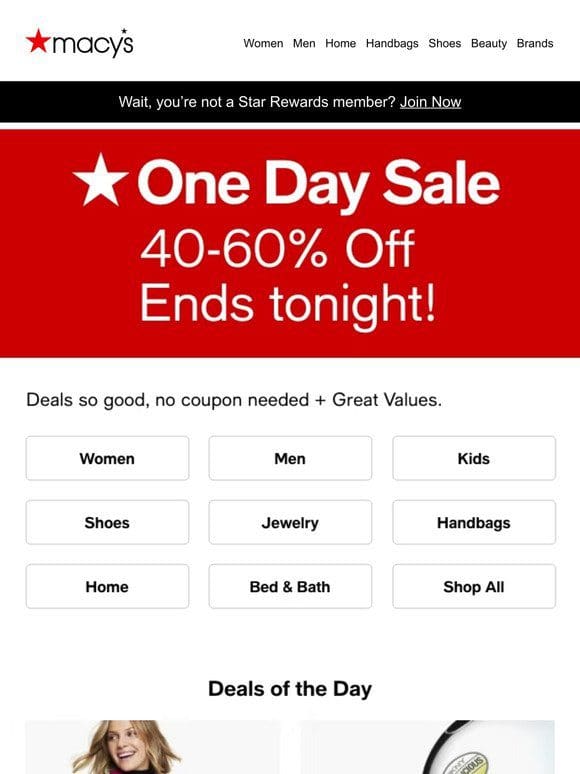 Deals of the Day 40-60% off ends tonight ❗