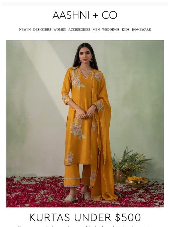 Designer kurtas under $500!