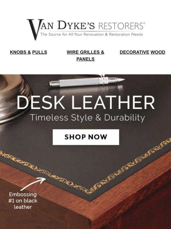 Desk Leather….Love the Look， Feel & Smell