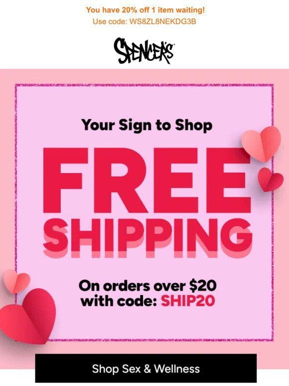 Did someone say free shipping?