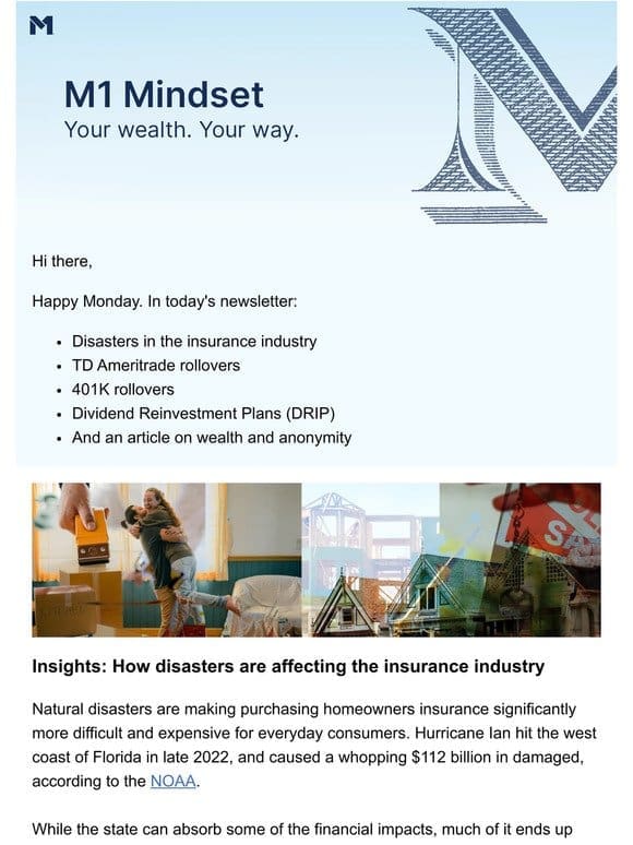Disasters and your insurance planning