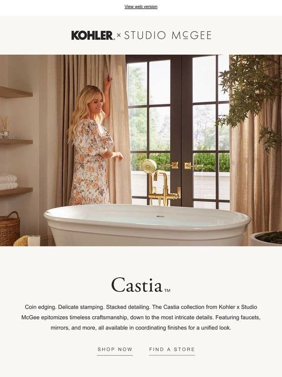 Discover Castia by Kohler x Studio McGee