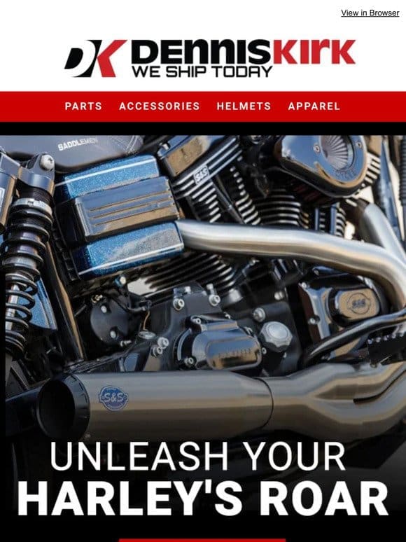 Discover the Perfect Exhaust for Your Harley at Dennis Kirk!