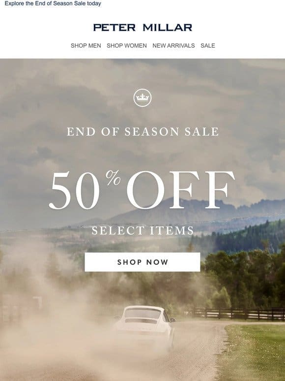 Don’t Miss 50% Off Select Styles