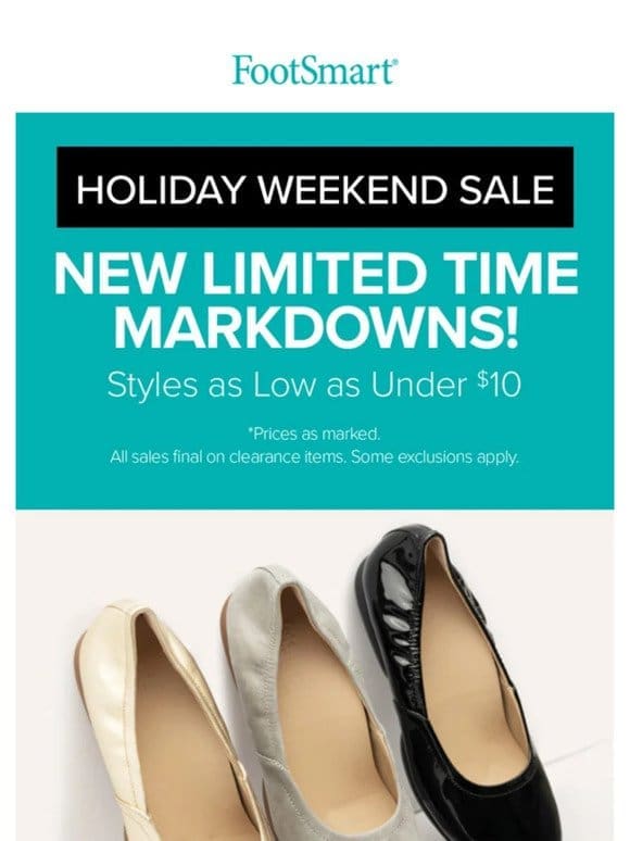 Don’t Miss the Holiday Weekend Sale