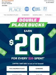 ENDS SOON: Earn DOUBLE PLACE BUCK$!