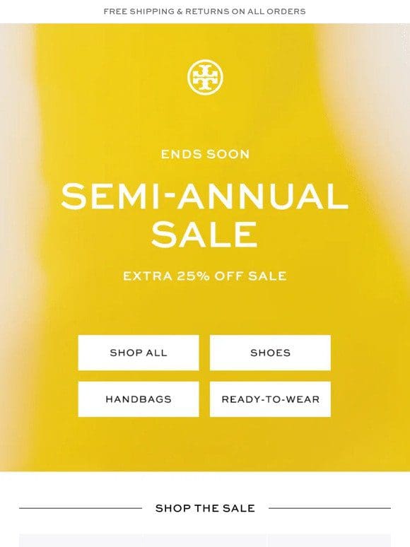 ENDS SOON: Semi-Annual Sale