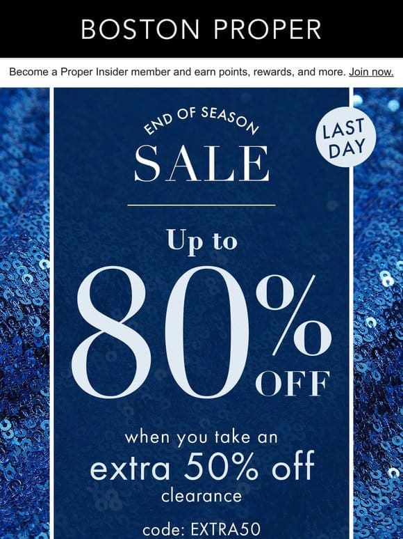 EXTENDED: Up to 80% Off