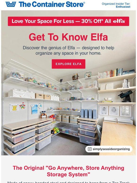 Elfa 101: See What Elfa Can Transform