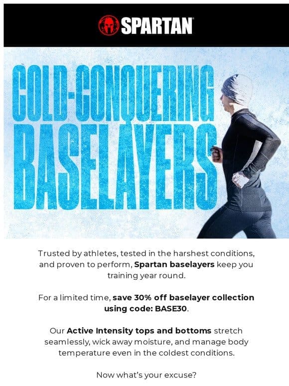 Embrace winter training with baselayers