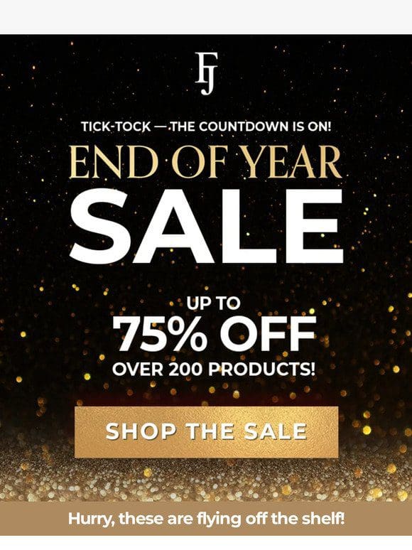 End 2023 with up to 75% off!