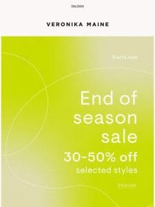 End of Season Sale!