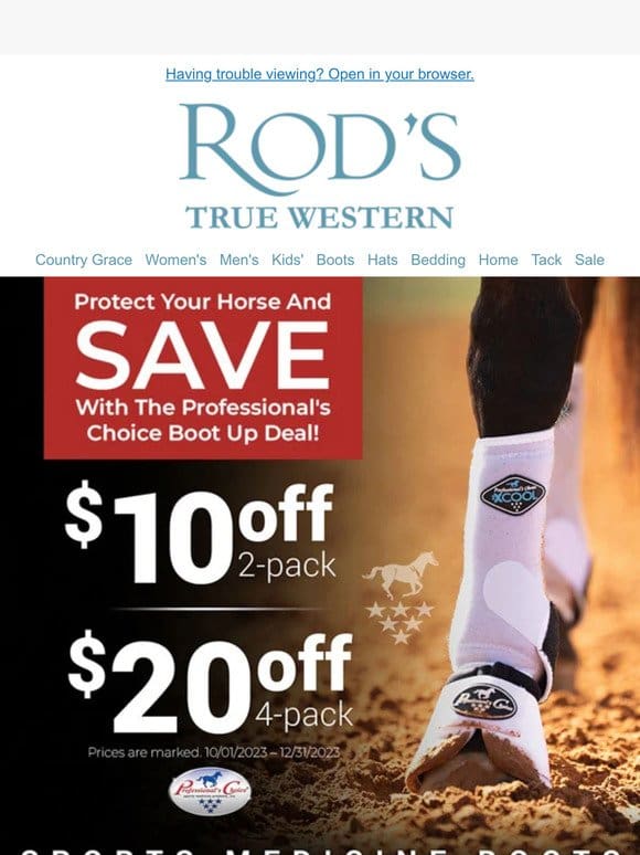 Ends This Sunday! – Up to $20 Off Professional’s Choice Horse Boots