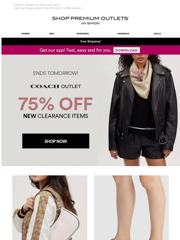 Ends Tmrw: 75% Off COACH Outlet Clearance