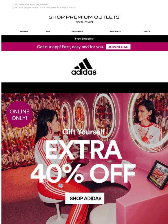 Ends Today: adidas Extra 40% Off