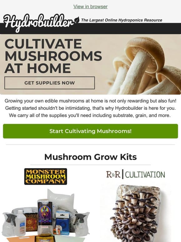 Everything You Need to Start Growing Mushrooms Here!
