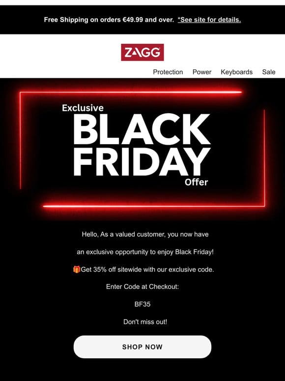 Exclusive Black Friday Promo Code!