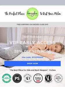 Exclusive Offer: 20% Off Sitewide for VIPs