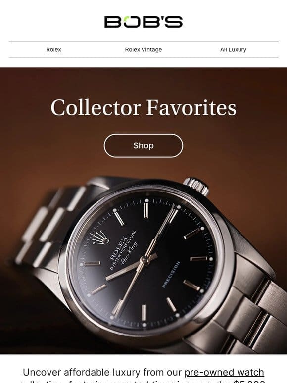Explore affordable， trend-inspired pre-owned watches enthusiasts love.