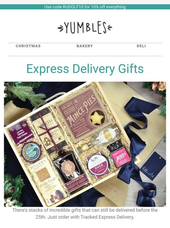 Express gifts + 10% off