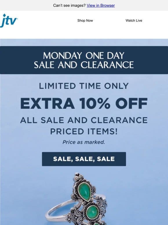 Extra 10% off THOUSANDS of styles!