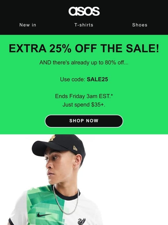 Extra 25% off the SALE