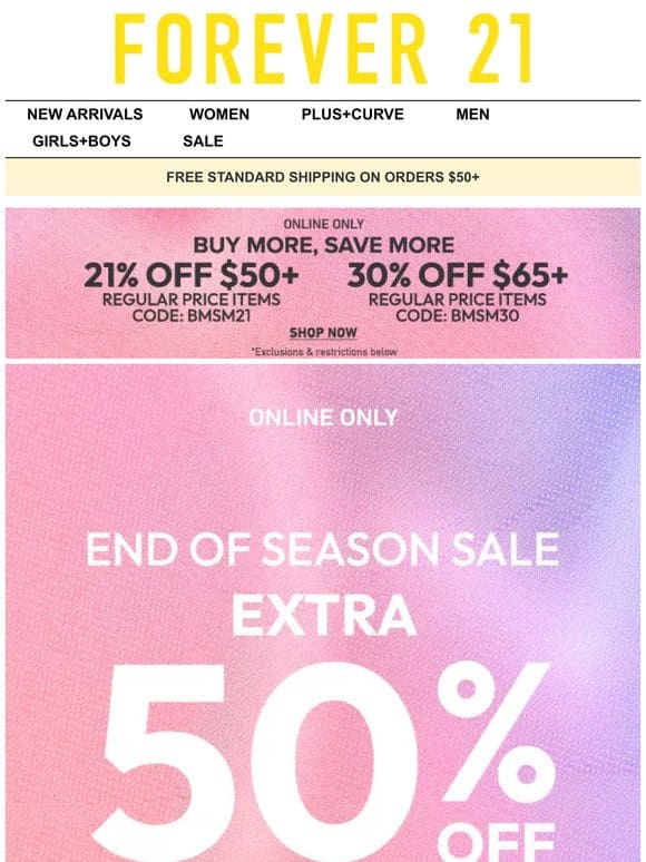 Extra 50% Off Sale❗
