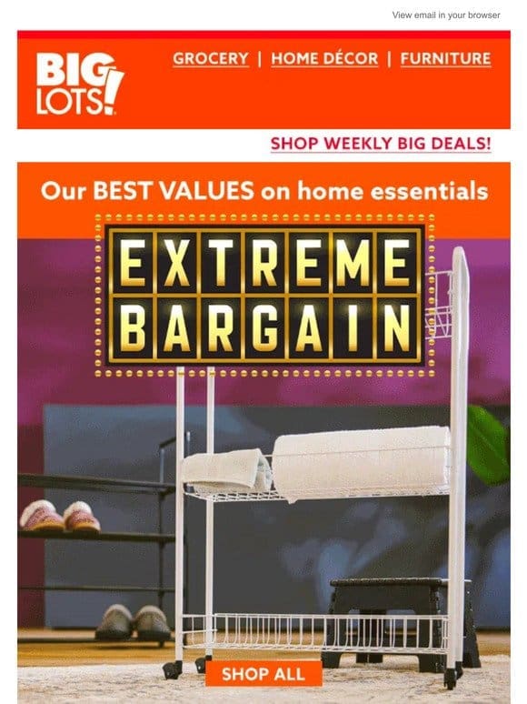 Extreme Bargains to refresh your home