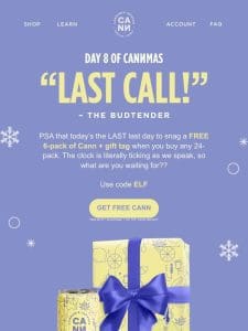 FINAL HOURS: free 6-pack with 24-pack purchase