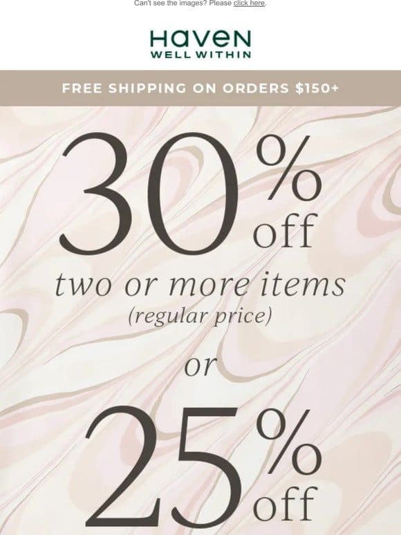 FLASH SALE: 30% Off 2 Regular-Price Items