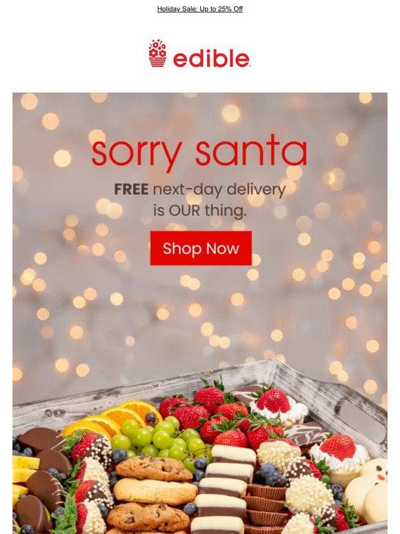 FREE Delivery Before the Holidays