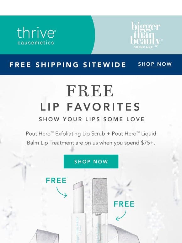 Final Hours for Free Lip Products!