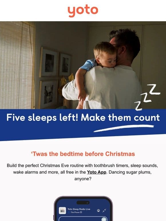 Five sleeps ‘til Christmas! Make them count