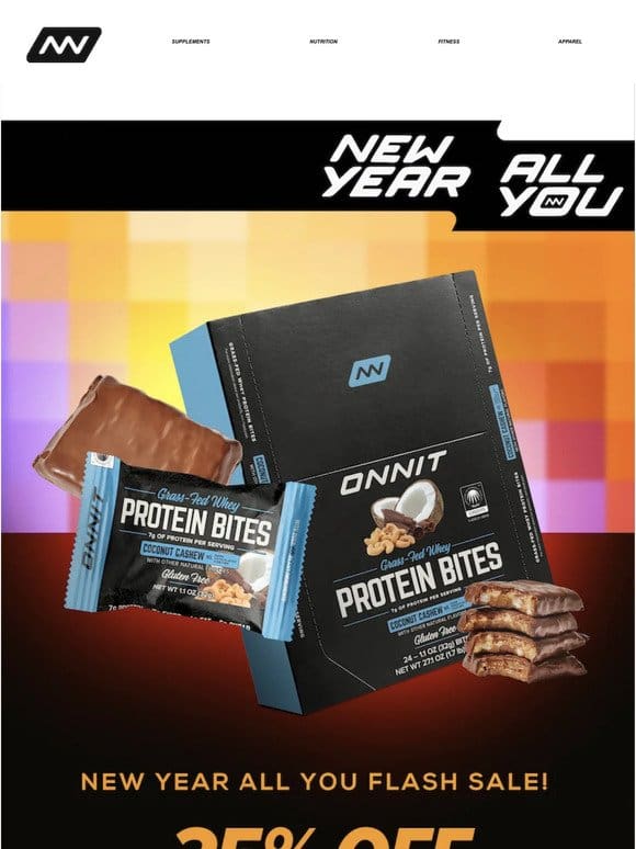 Flash Sale! 25% off Protein Bites