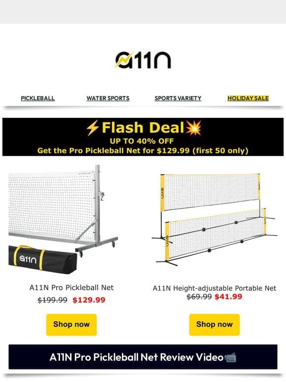 Flash Sale Alert: Pickleball Nets at Unbeatable Prices!