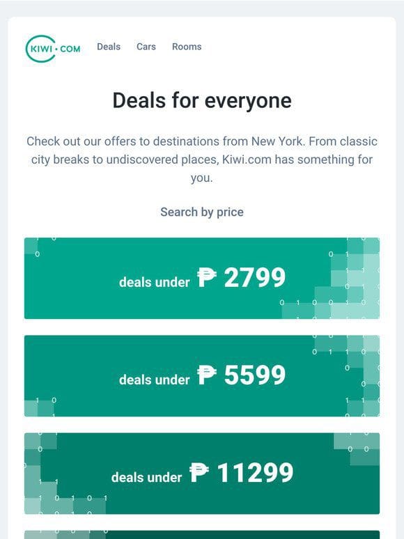 Flights for less than ₱ 2799? Pretty tasty…