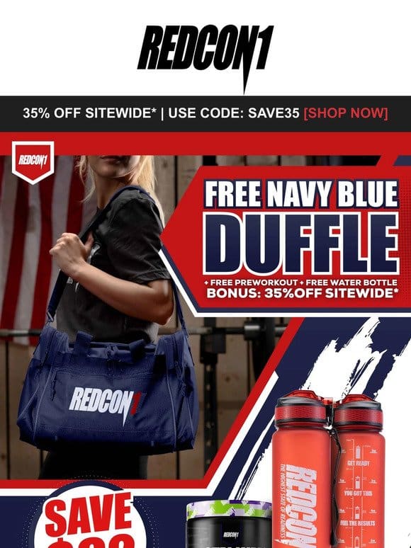 Free Mini Duffle Bag + Free TOTAL WAR  BONUS: 35% OFF*