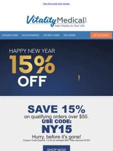 Friend， 15% off， Last Chance to save for the New Year