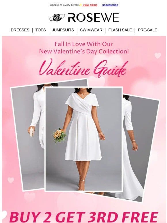 GET 1 FREE! Dress to Impress this Valentine’s Day!