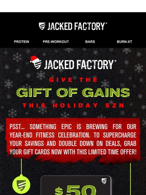 GIVE THE GIFT OF GAINS THIS YEAR