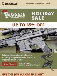 Geissele Holiday SALE – Up to 35% OFF!