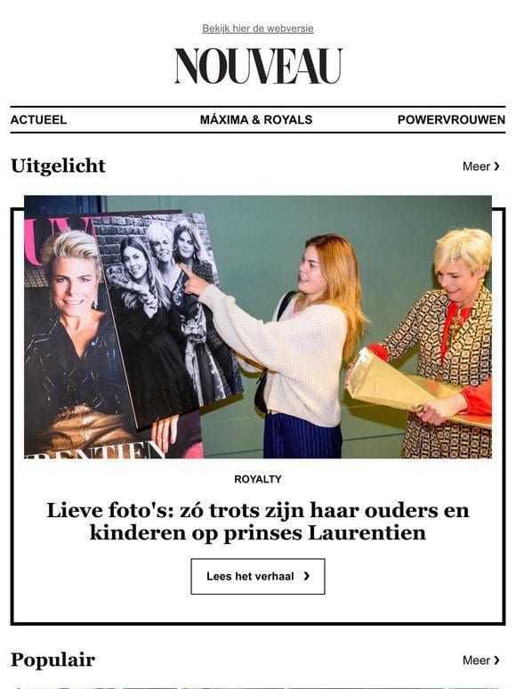 Gelukkig hebben we de beelden nog! Zó trots zijn haar ouders en kinderen op prinses Laurentien