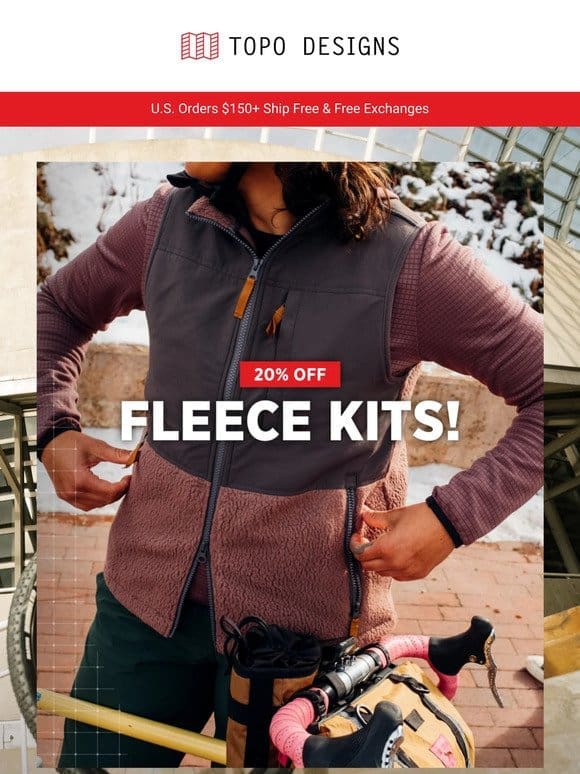 Get 20% Off Fleece Kits