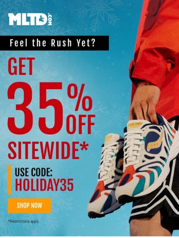 Get 35% OFF Sitewide