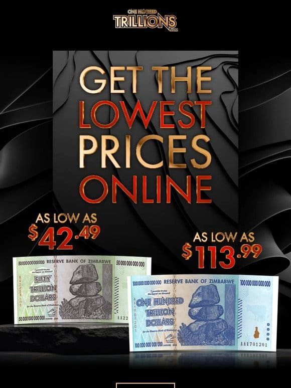 Get Authentic Zimbabwe Currency At The Lowest Prices