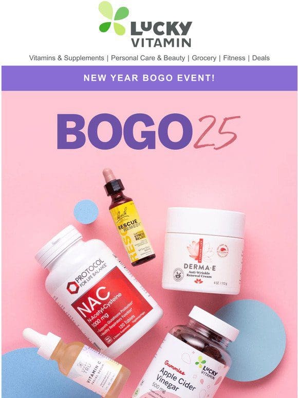 Get BOGOs to 50% off!