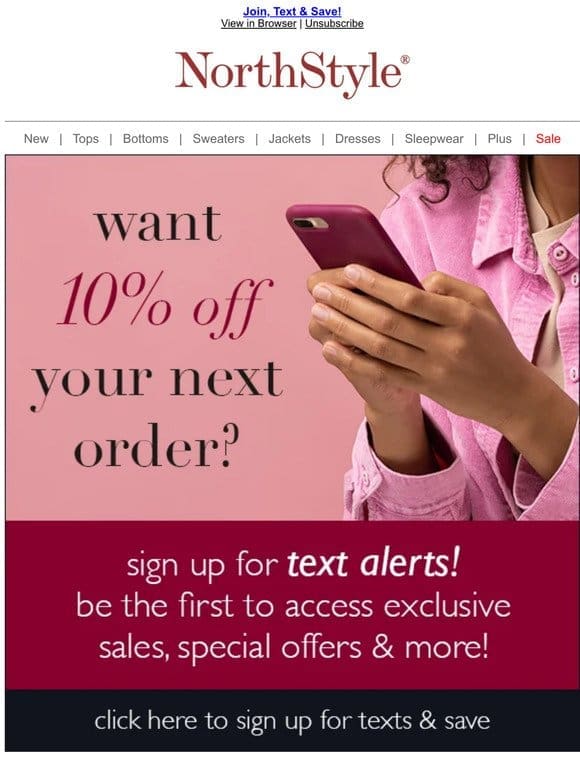 Get Rewarded with 10% Off: Sign Up for Texts Now!