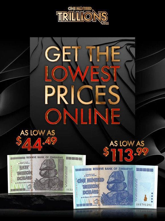 Get The Lowest Prices Online!